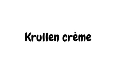 Krullen crème