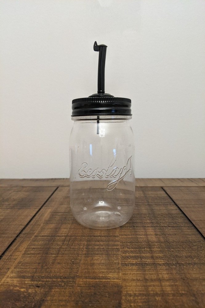 Ecoslay Ecoslay Mason Jar met schenktuit 16oz Ecoslay Ecoslay Mason Jar met schenktuit 16oz
