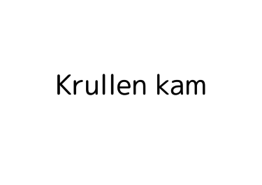 Krullen kam