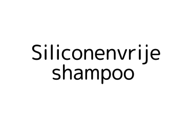 Alle shampoos zonder siliconen