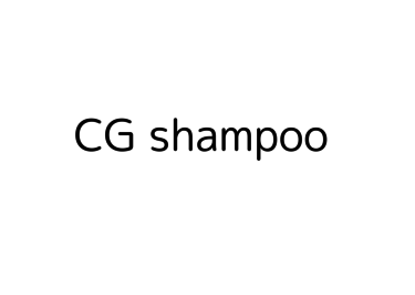 Alle CG shampoos