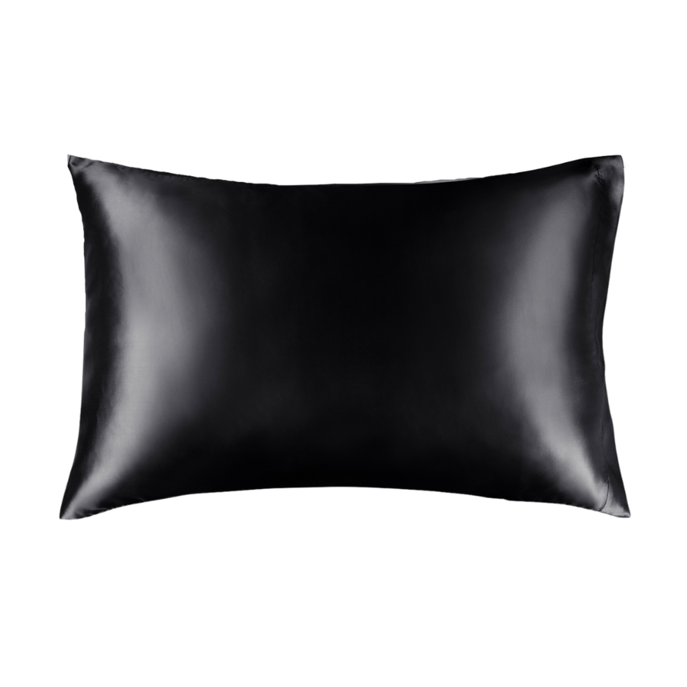 Her Motions Satijnen Kussensloop - Zwart  60x70cm