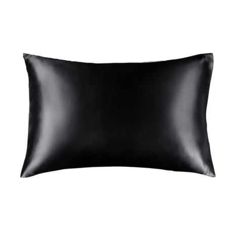 Her Motions Satijnen Kussensloop - Zwart  60x70cm