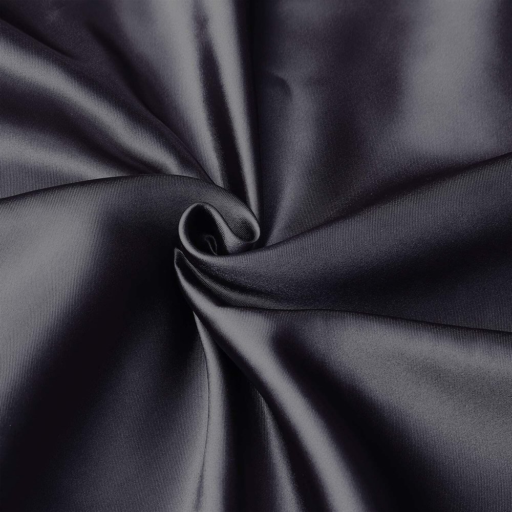 Her Motions Satijnen Kussensloop - Zwart  60x70cm