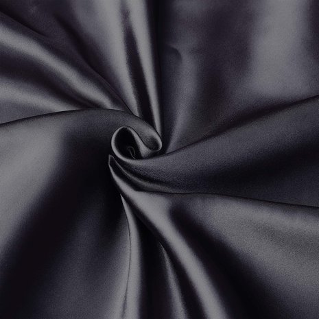 Her Motions Satijnen Kussensloop - Zwart  60x70cm