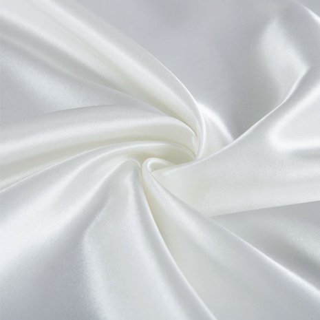 Her Motions Satijnen Kussensloop - Wit  60x70 cm