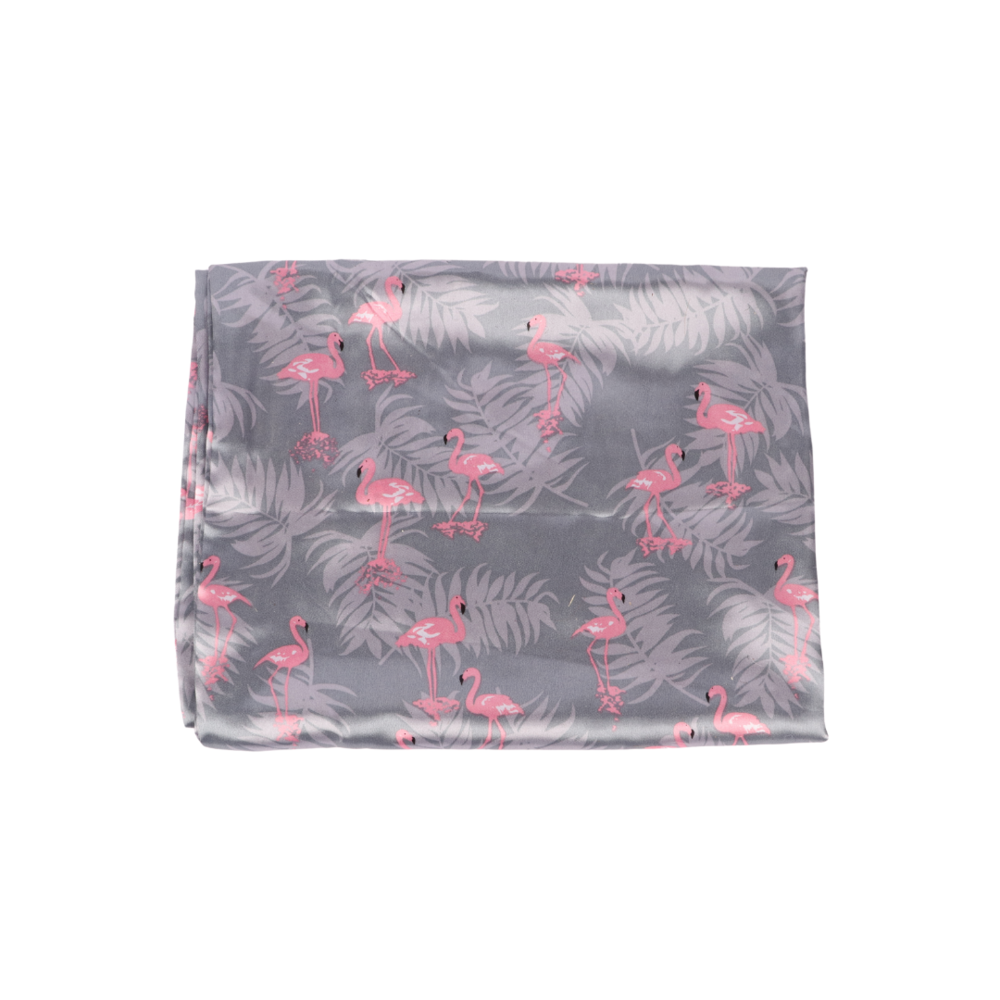 Her Motions Satijnen Kussensloop - PureLou Flamingo 60x70