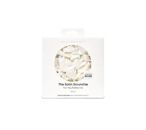 Veganboost Satijnen Scrunchies Wit Groot Veganboost Satijnen Scrunchies Wit Groot