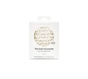 Veganboost Satijnen Scrunchies Wit Klein Veganboost Satijnen Scrunchies Wit Klein