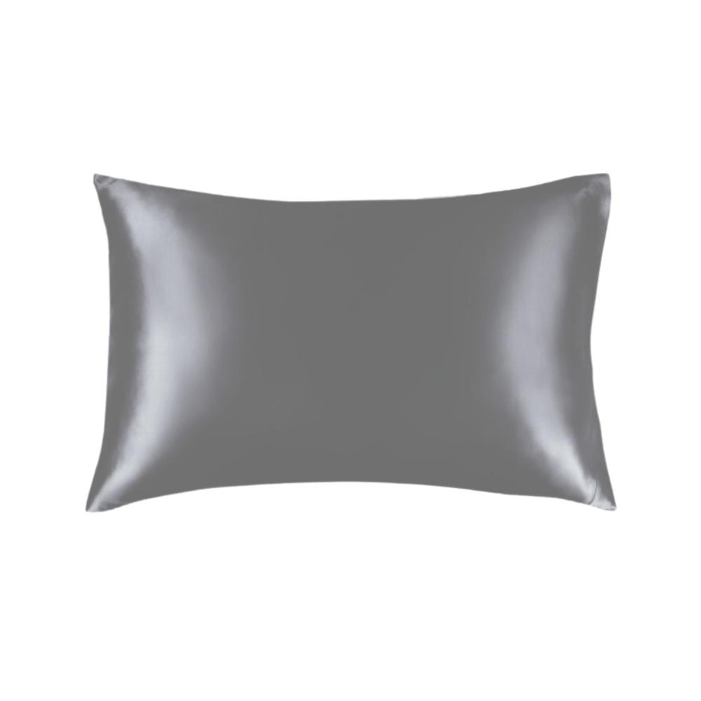 Her Motions Grijs satijn kussensloop 60x70cm Her Motions Grijs satijn kussensloop 60x70cm