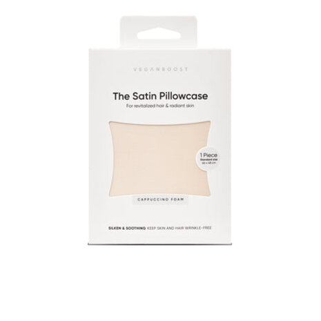 Veganboost Satijnen Kussensloop Cappucino Foam