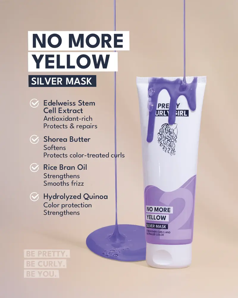 Pretty Curly Girl No More Yellow Silver Mask 250ml Pretty Curly Girl No More Yellow Silver Mask 250ml