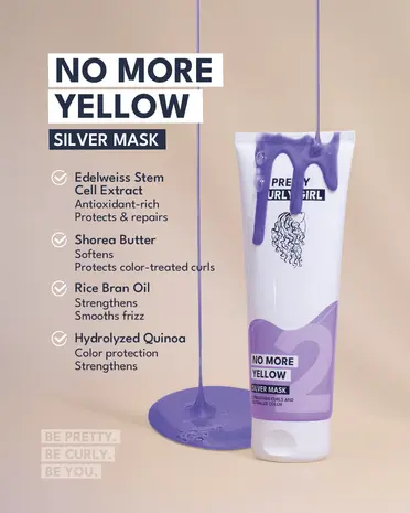 Pretty Curly Girl No More Yellow Silver Mask 250ml Pretty Curly Girl No More Yellow Silver Mask 250ml
