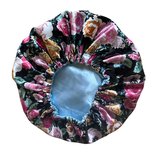 Her Motions Satijnen Slaapmuts/Bonnet - Floral Escape