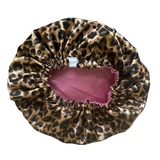Her Motions Panther Pink Satijnen Slaapmuts/Bonnet Her Motions Panther Pink Satijnen Slaapmuts/Bonnet