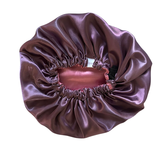 Her Motions Satijnen Slaapmuts/Bonnet - Plum