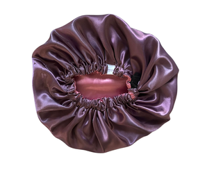 Her Motions Satijnen Slaapmuts/Bonnet - Plum