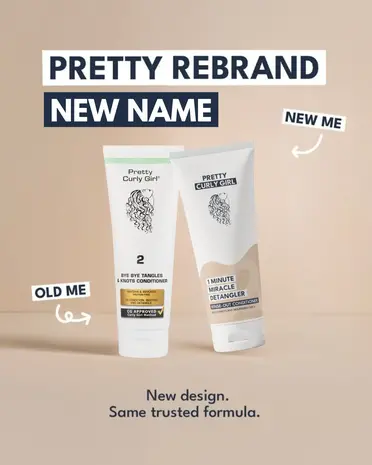 Pretty Curly Girl Bye Bye Tangles & Knots Conditioner / 1 Minute Miracle Detangler