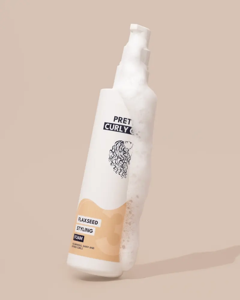 Pretty Curly Girl Flaxseed Styling Foam