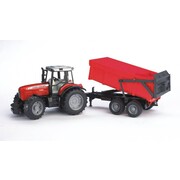 Bruder Massey Ferguson 7480 met aanhanger