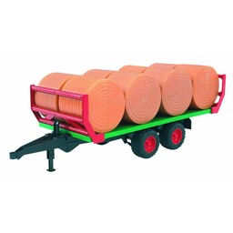 Bruder Balentransporter met 8 ronde hooibalen