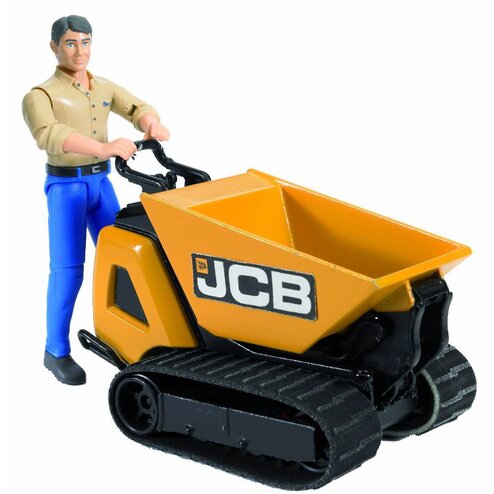 JCB Bruder JCB Dumpster HTD-5 met arbeider