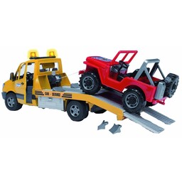 MB dépanneuse avec véhicule tout terrain et module Son et lumière 1:16