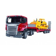 Scania R-Series avec remorque et CAT bulldozer 1:16