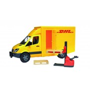 MB Sprinter DHL avec transpallette électrique et 2 pallettes 1:16