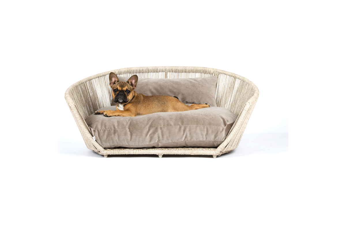 Laboni Design hondenbed Vogue fluweel taupe