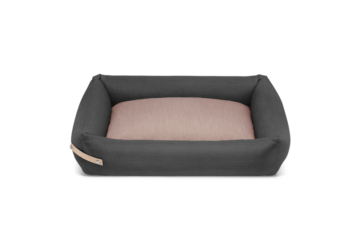 Labbvenn Stokke Hundebett Grau / Rosa