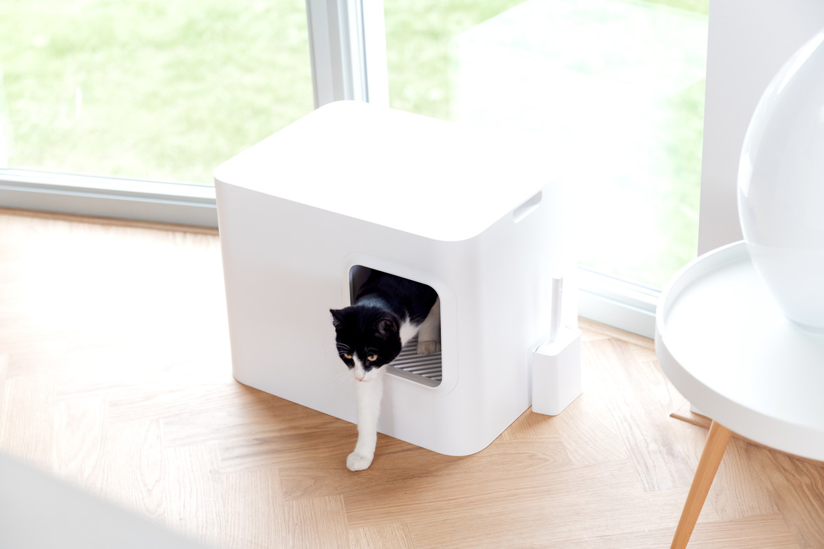 Hoopo® Dome Cat Litter Box White The Pet Empire