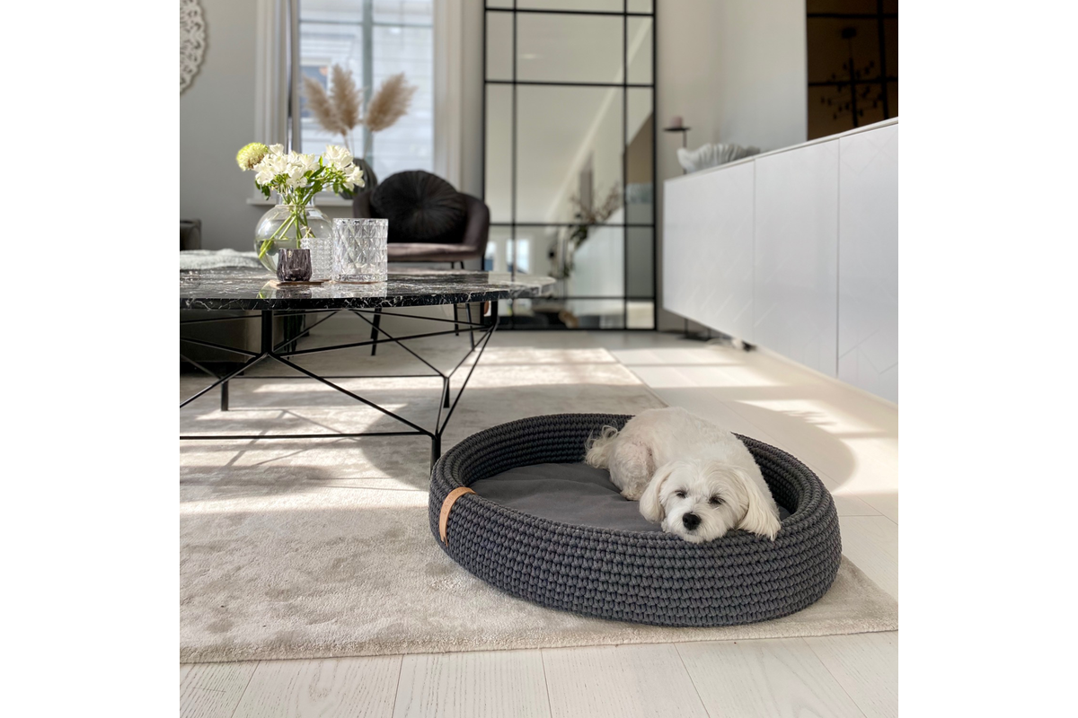 Labbvenn Lukko dog bed grey