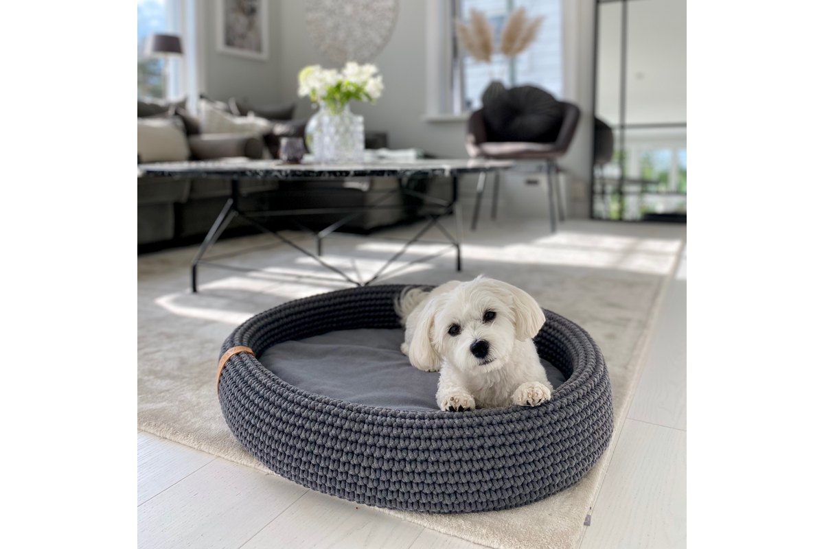 Labbvenn Lukko dog bed grey