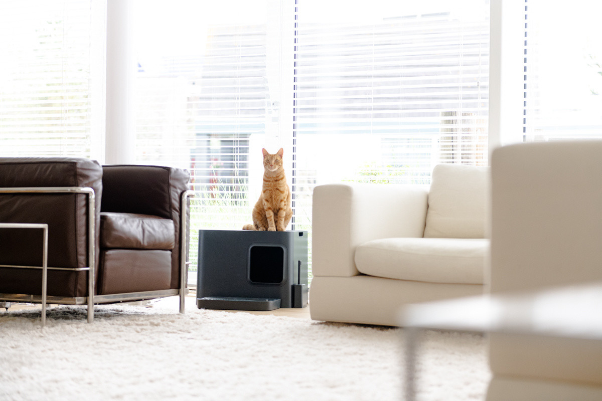 Hoopo® Dome Plus Kattenbak Grijs