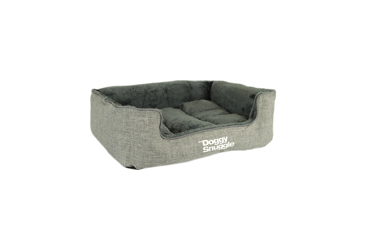 The DoggySnuggle Light Grey XXL 125X90X25 CM