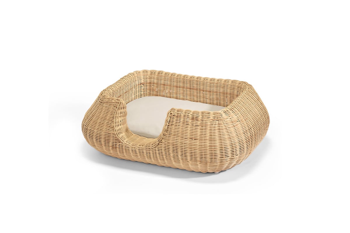 Cane Mio, Dog Basket, Natural/Cream