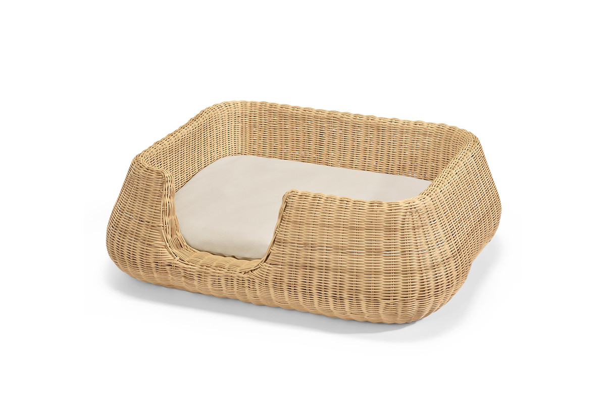 Cane Mio, Dog Basket, Natural/Cream