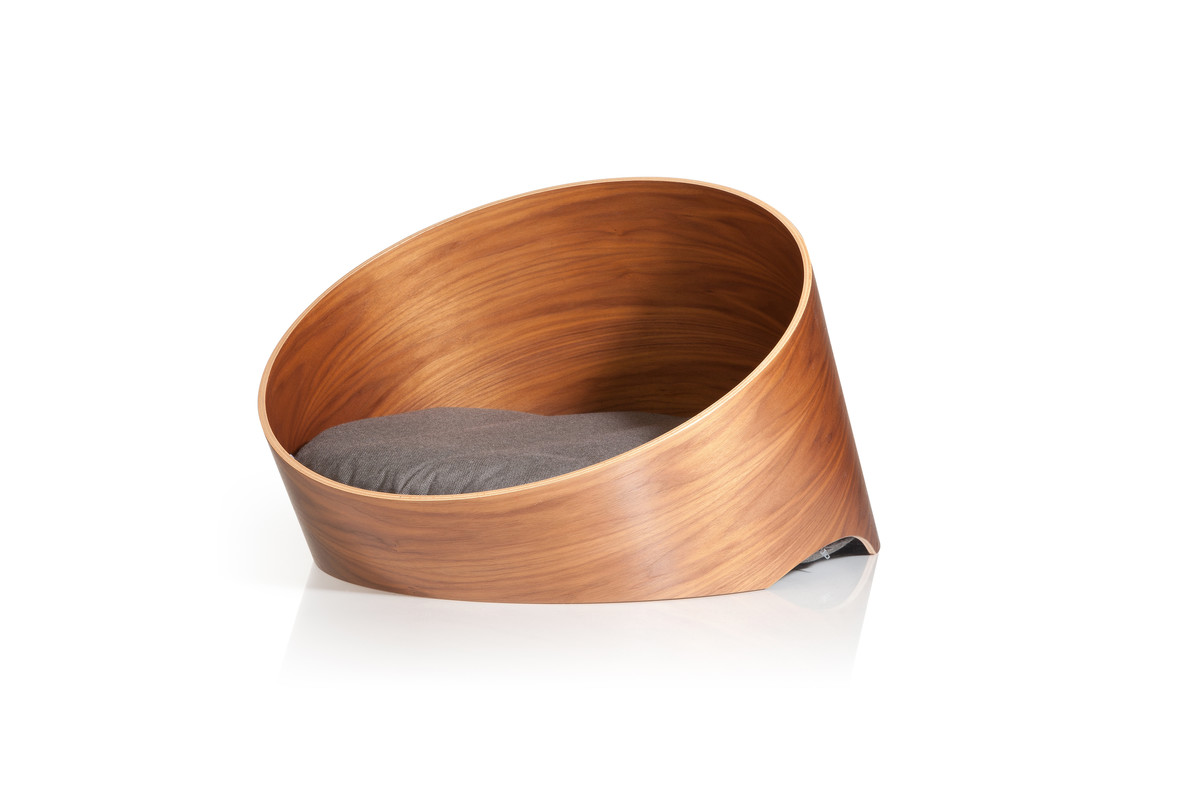 Gatto Covo, Cat Basket, Walnut/Mocca