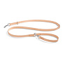 Cane Bergamo long lead, Dog Lead Smooth Leather Natural