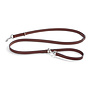 Cane Bergamo Führleine, Hundeleine aus Glattleder Braun