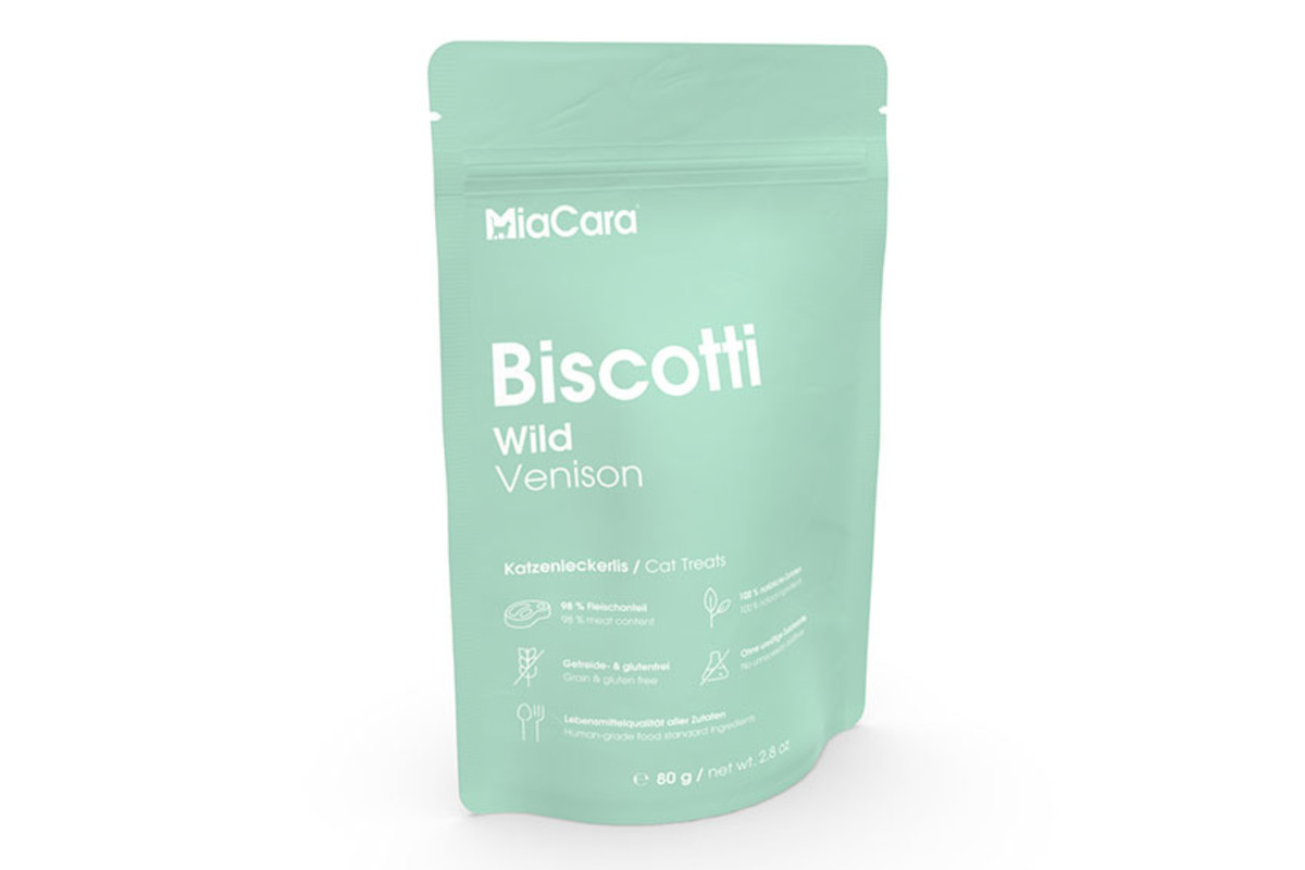 Gatto Biscotti, Katzenleckerlis, Wild
