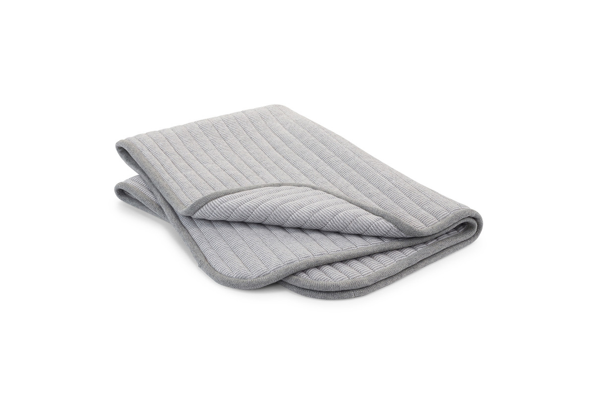 Cane Onda, Quilted Blanket, Pebble