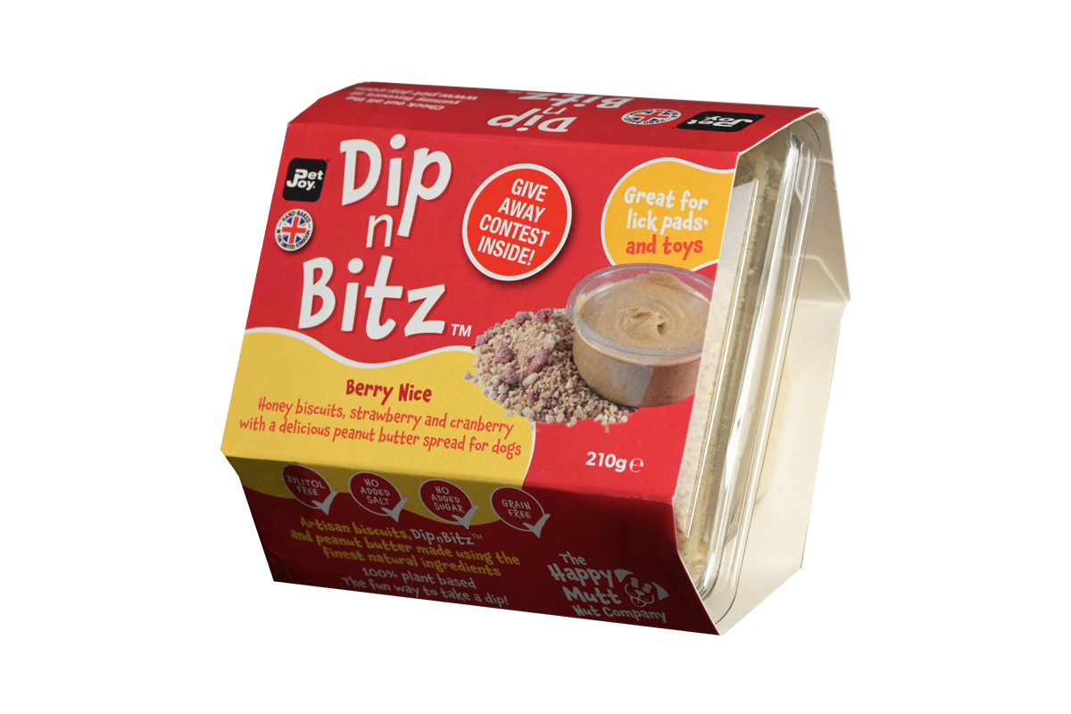 Pet Joy x Happy Mutt company - Dip N Bitz Berry Nice