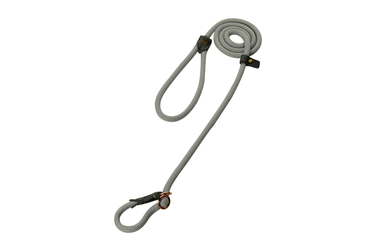 The DoggyWalker Sliplijn Silver Grey