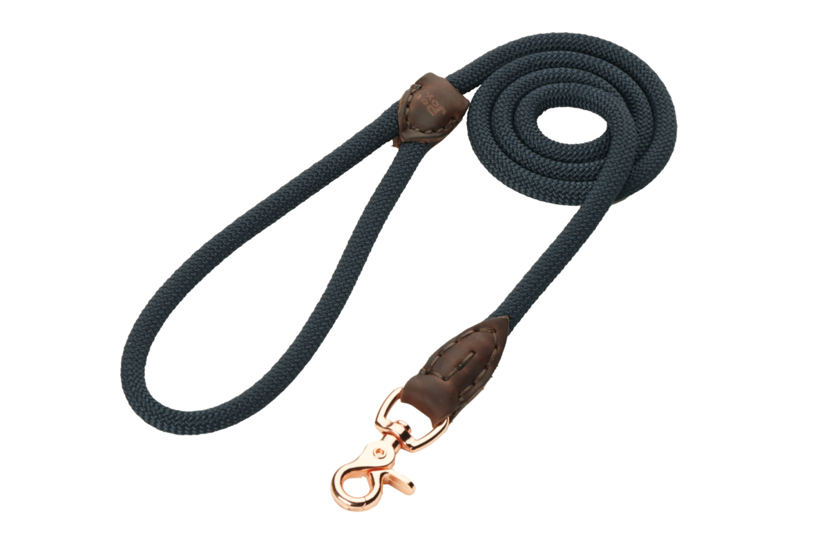 The DoggyWalker Rope Leash Navy Blue 160cm