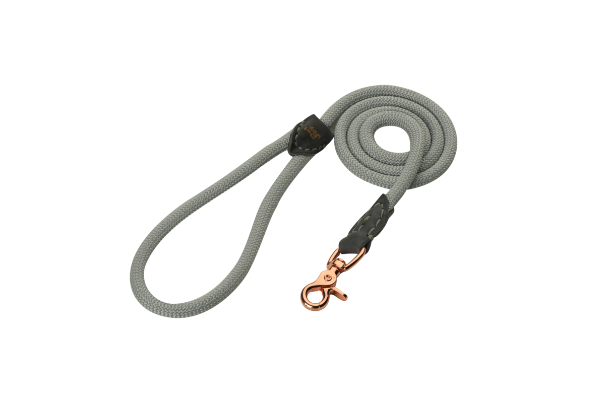 The DoggyWalker Rope Leash Silver Grey 160cm