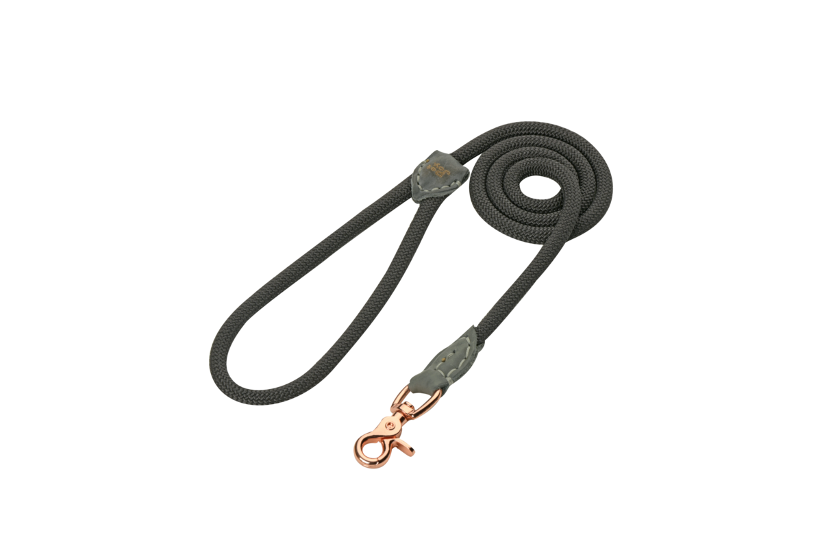 The DoggyWalker Rope Leash Dark Grey 160cm