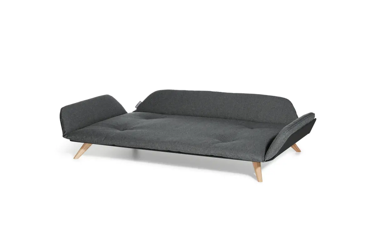 Letto, dayBed, Alu Schwarz, Anthrazit meliert