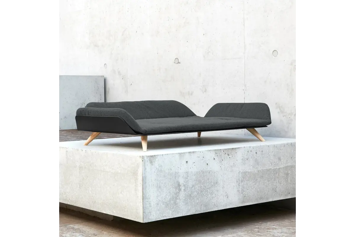 Letto, dayBed, Alu Black, Mottled Anthracite